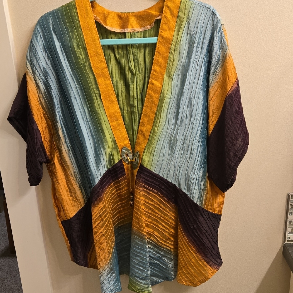 Made By Hand Women's Kimono with Hook Closure